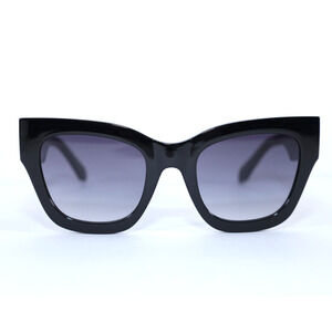 Quay Australia Black and Gray Oversized Sunglasses